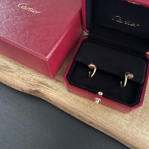 Cartier yellow gold juste un clou earrings